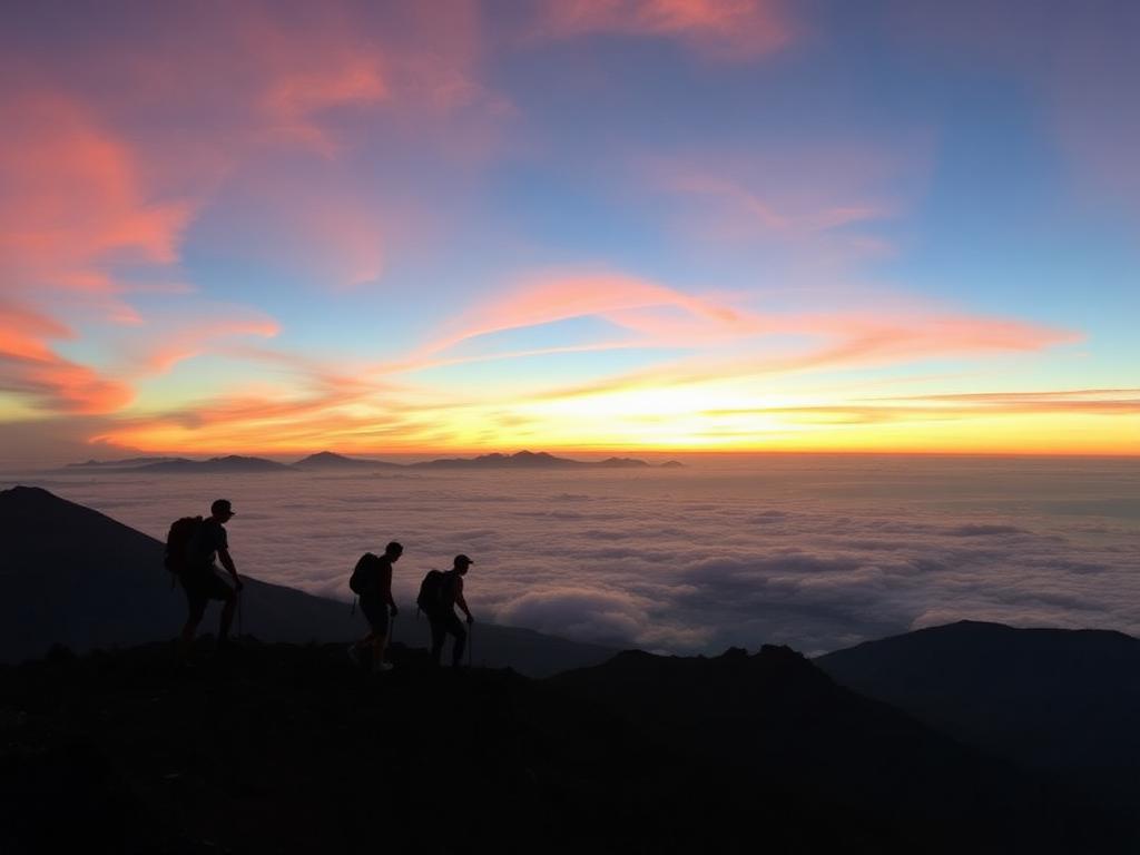Mount Batur volcano sunrise hike